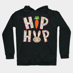 Colorful Easter Bunny Hip Hop Hoodie